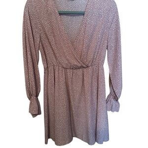 Shein Pink Polka Dot Dress